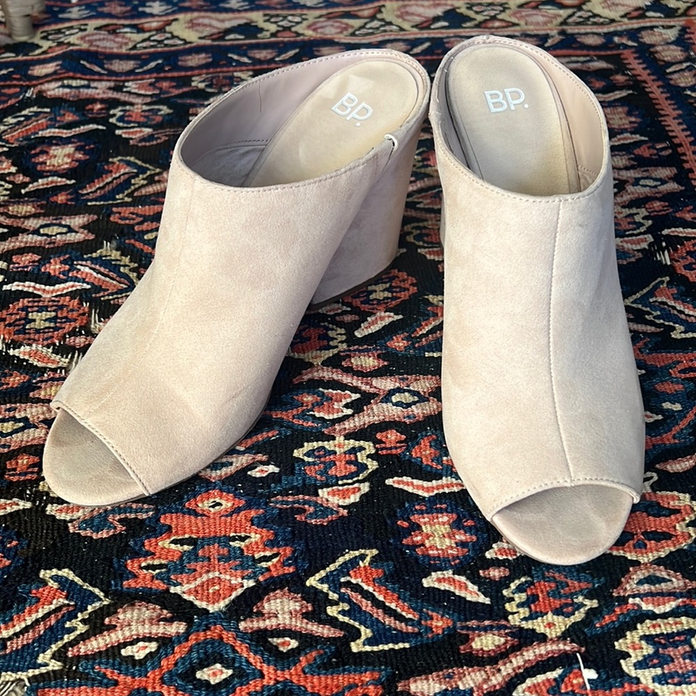 BP Faux Suede dusty Pink Mule Clog | Women's  Size 9